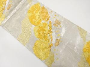 道長取りに笠松模様織り出し　袋帯